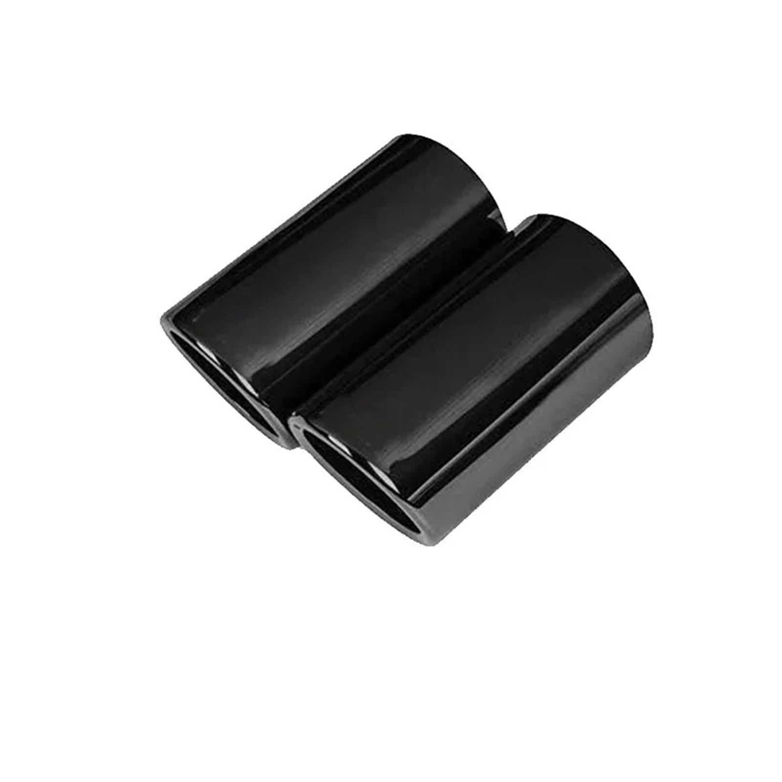 Auto Auspuffblende Für Vw Für Passat B7 CC Für Tiguan 2011 2012 2013 2014 2015 Auspuffblende Schalldämpfer Für Autodüse Für Schalldämpferrohr Schalldämpfer Auto Auspuffendrohr(Black-76mm) von YAKISA