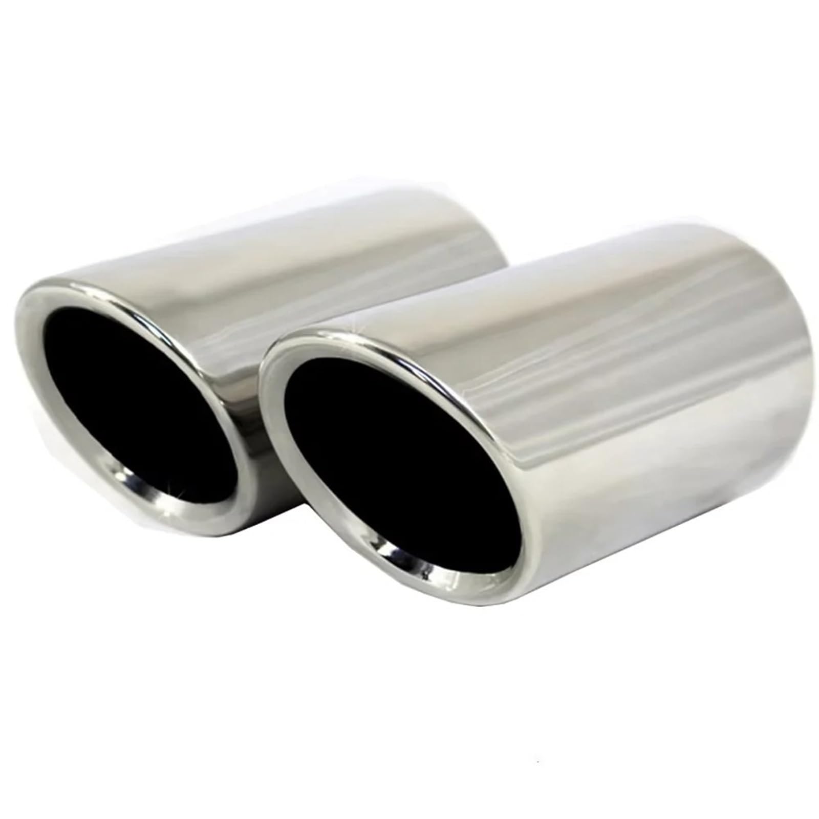 Auto Auspuffblende Für X1 F48 2016-2022 Silber Hinten Auspuff Schalldämpfer Spitze Schwanz Rohr 2PC Auto Auspuffendrohr(Silver) von YAKISA