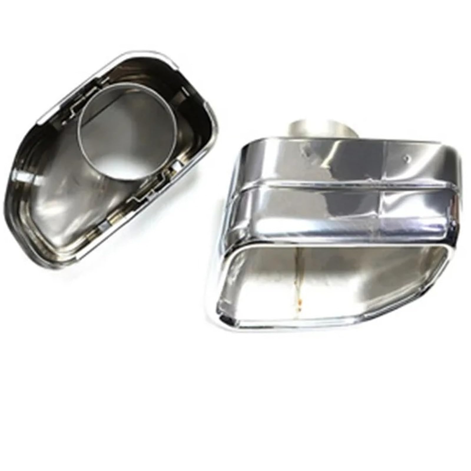 Auto Auspuffblende Für X3 G01 Für X4 G02 2019 2020 X-Serie Schalldämpferspitze Düse 1 Paar Schwarze Auto-Auspuffspitze 304 Edelstahl Quadratisches Auspuffrohr Auto Auspuffendrohr(Silver Muffler-LR) Auto Auspuffblende Für X3 G01 Für X4 G02 2019 2020 X-Serie Schalldämpferspitze Düse 1 Paar Schwarze Auto-Auspuffspitze 304 Edelstahl Quadratisches Auspuffrohr Auto Auspuffendrohr(Silver Muffler-LR) von YAKISA