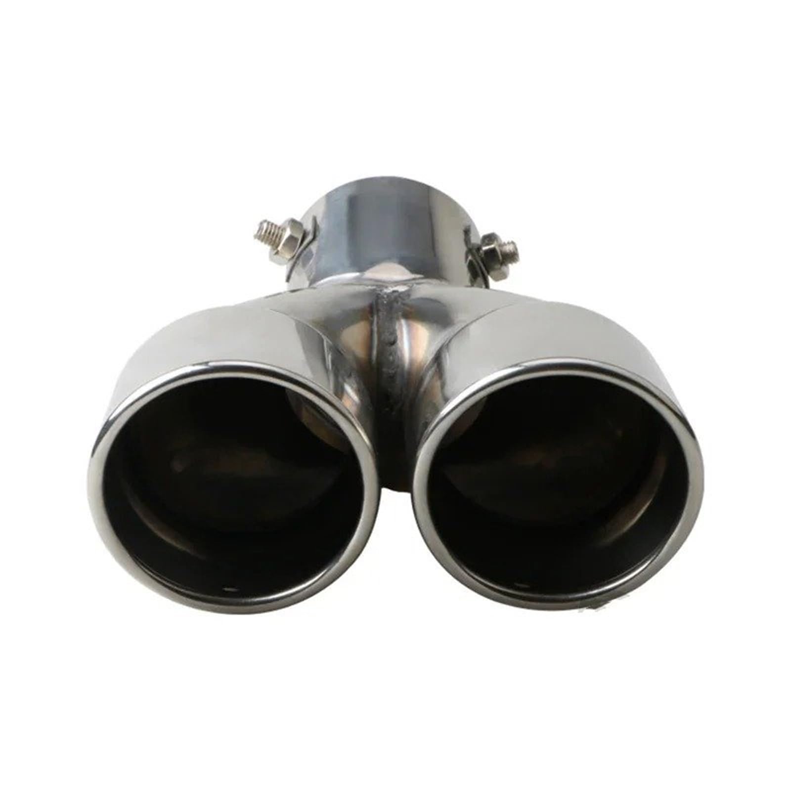 Auto Auspuffblende Universal-Autoauspuffblende Mit Zwei Auslässen Edelstahl-Schalldämpfer Für Gerade Auspuffmodelle Von 15 Bis 22 L Auto Auspuffendrohr Auto Auspuffblende Universal-Autoauspuffblende Mit Zwei Auslässen Edelstahl-Schalldämpfer Für Gerade Auspuffmodelle Von 15 Bis 22 L Auto Auspuffendrohr von YAKISA