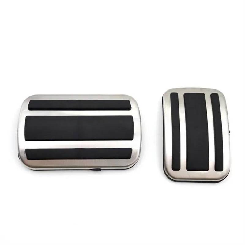 Auto Pedale Schutz Für Opel Für Combo Auto Pedale Gas Bremse Kein Bohren Pedal Pedal Edelstahl Pad Fuß Rest Auto Styling Auto Gas Bremspedale (Color : 2 pcs) von YAKISA