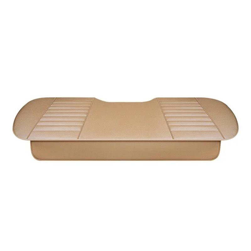 Autositzbezüge Set Autositzbezüge Aus PU-Leder Für Den Innenbereich Von Autos Sitzbezüge Kissen Universeller Schutz Sitzmatten Autozubehör Auto Schonbezüge(Beige Rear 1pc) von YAKISA