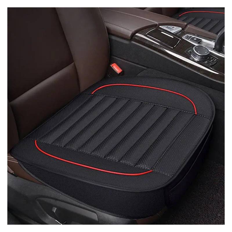 Autositzbezüge Set Autositzbezüge Aus PU-Leder Für Den Innenbereich Von Autos Sitzbezüge Kissen Universeller Schutz Sitzmatten Autozubehör Auto Schonbezüge(Black Front 1pc) von YAKISA