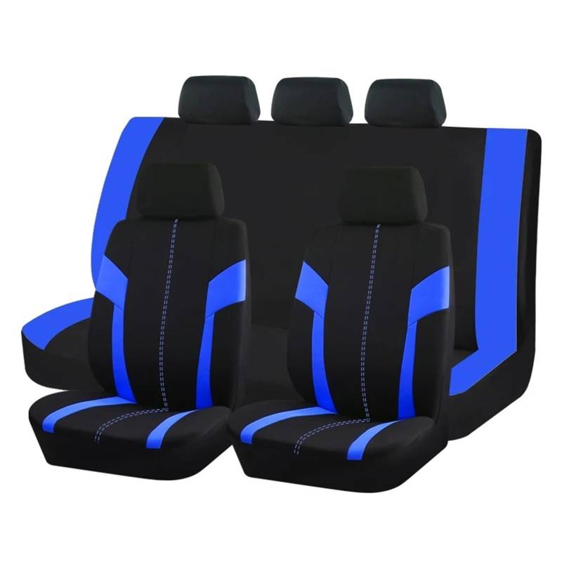 Autositzbezüge Set Autositzbezüge Universell Für Die Meisten Autos SUVs Und LKWs Atmungsaktive Sitzbezüge Aus Netzgewebe Für Den Autoinnenraum Auto Schonbezüge(Blue) von YAKISA
