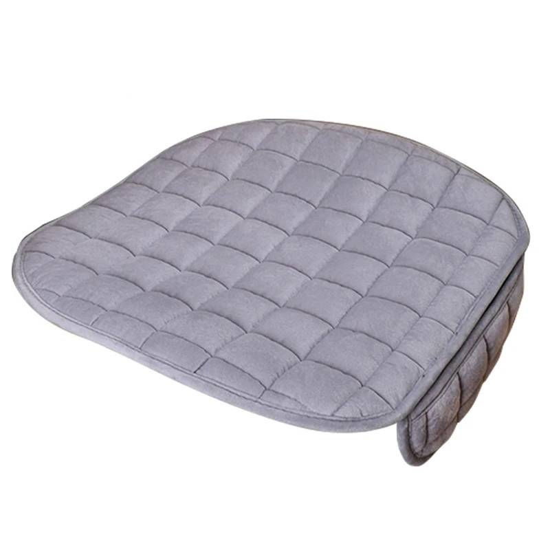 Autositzbezüge Set Autositzbezug Winter Warme Sitzbezüge Universal Innenraum Auto Sitzkissen Schutzmatten 5-Sitzer Autozubehör Auto Schonbezüge(Gray Front 1pc) von YAKISA