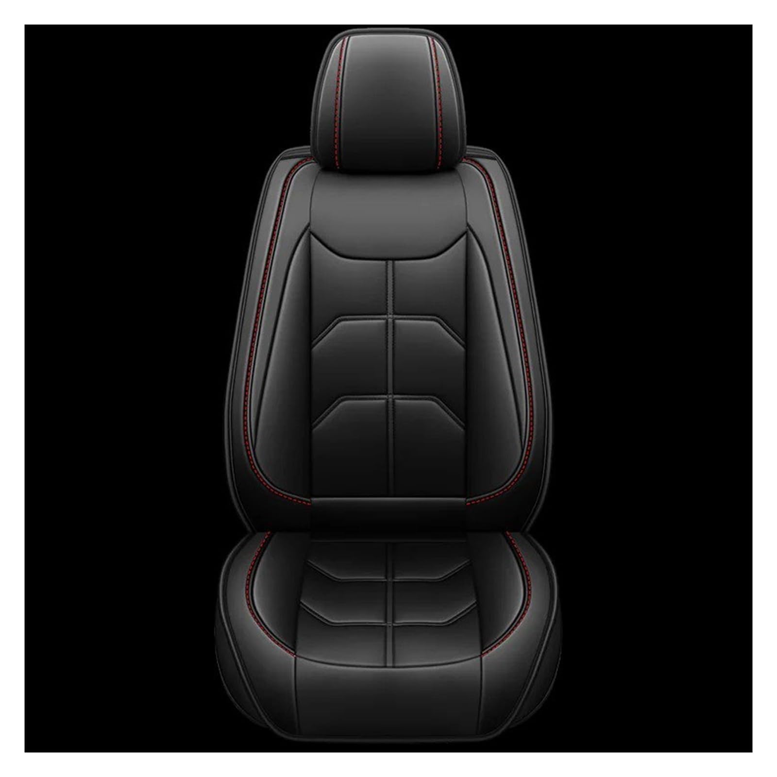 Autositzbezüge Set Für Benz C-Klasse W202 W203 W204 W205 A205 C204 C205 S202 S203 1 PC Universal PU Leder Autositzbezug Innenausstattung Auto Schonbezüge(Black) von YAKISA