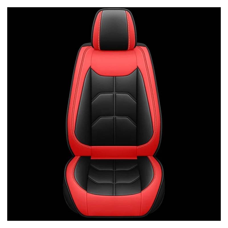 Autositzbezüge Set Für Benz C-Klasse W202 W203 W204 W205 A205 C204 C205 S202 S203 1 PC Universal PU Leder Autositzbezug Innenausstattung Auto Schonbezüge(Black Red) von YAKISA