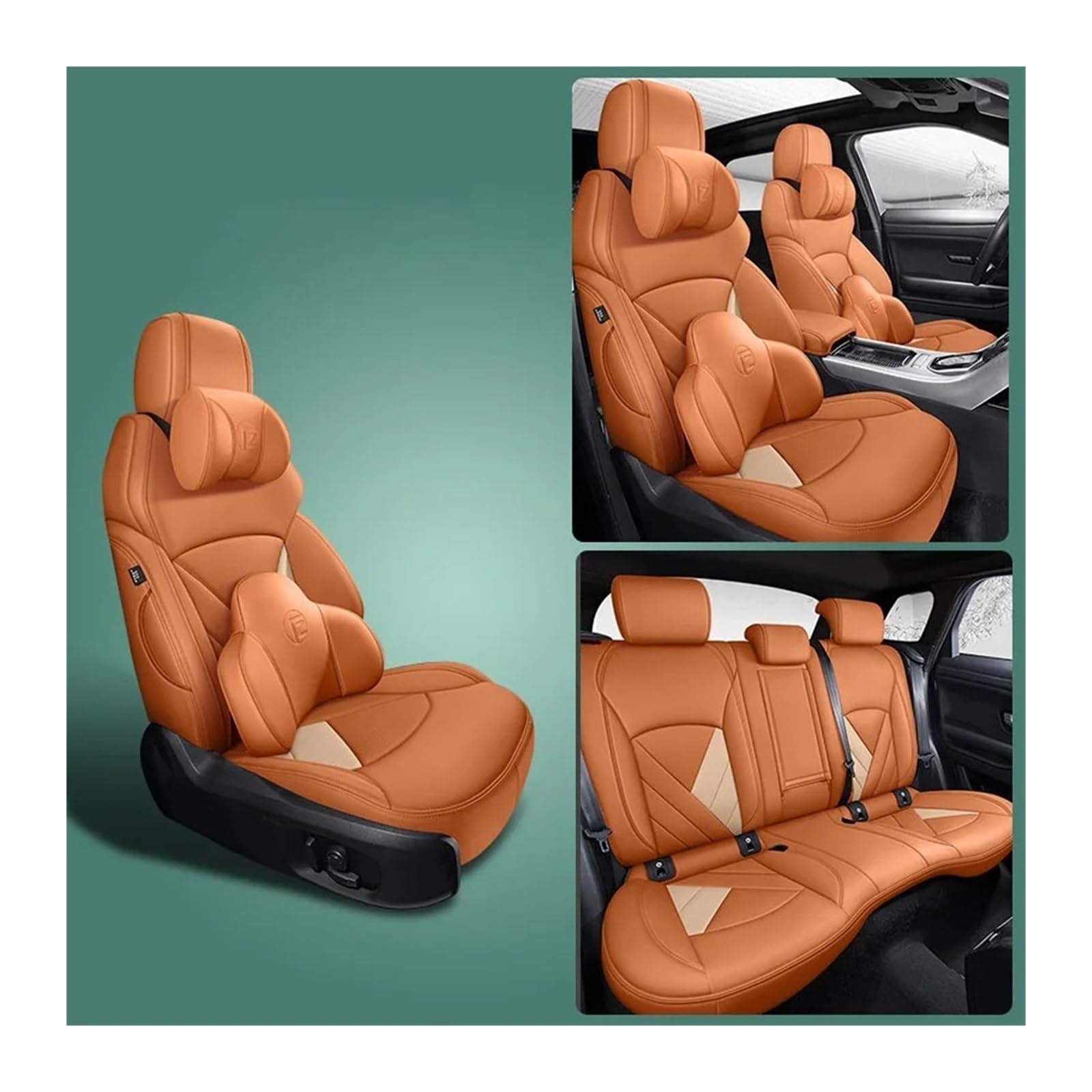Autositzbezüge Set Für E60 F30 E36 E30 E91 E92 F31 E90 E39 F11 F10 F34 E82 E65 Für X5 E70 Komplettset Autositzbezüge Auto-Innenausstattung Auto Schonbezüge(Color 15) von YAKISA