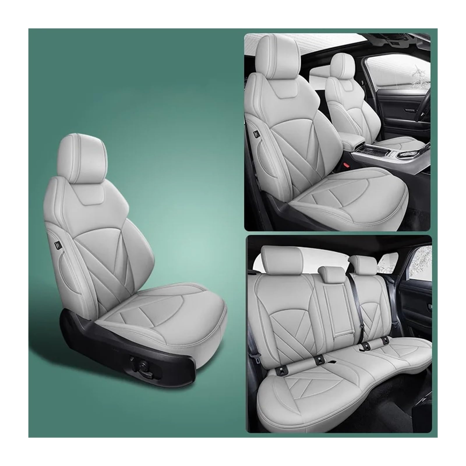 Autositzbezüge Set Für E60 F30 E36 E30 E91 E92 F31 E90 E39 F11 F10 F34 E82 E65 Für X5 E70 Komplettset Autositzbezüge Auto-Innenausstattung Auto Schonbezüge(Color 16) von YAKISA