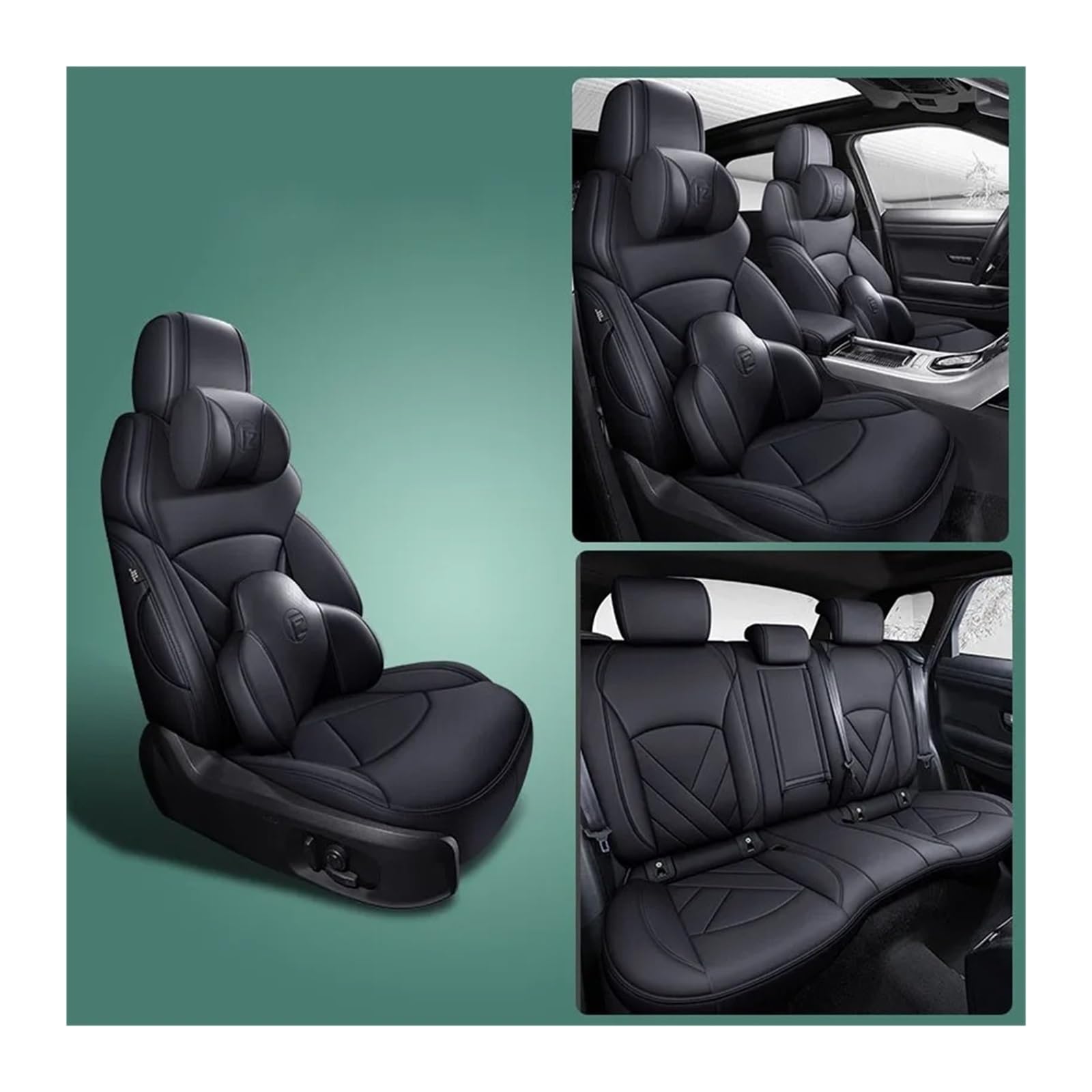 Autositzbezüge Set Für E60 F30 E36 E30 E91 E92 F31 E90 E39 F11 F10 F34 E82 E65 Für X5 E70 Komplettset Autositzbezüge Auto-Innenausstattung Auto Schonbezüge(Color 19) von YAKISA