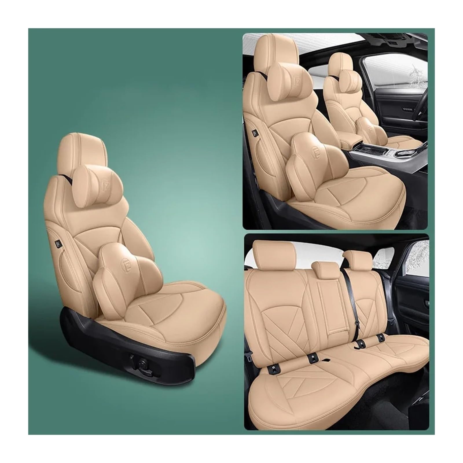 Autositzbezüge Set Für E60 F30 E36 E30 E91 E92 F31 E90 E39 F11 F10 F34 E82 E65 Für X5 E70 Komplettset Autositzbezüge Auto-Innenausstattung Auto Schonbezüge(Color 20) von YAKISA