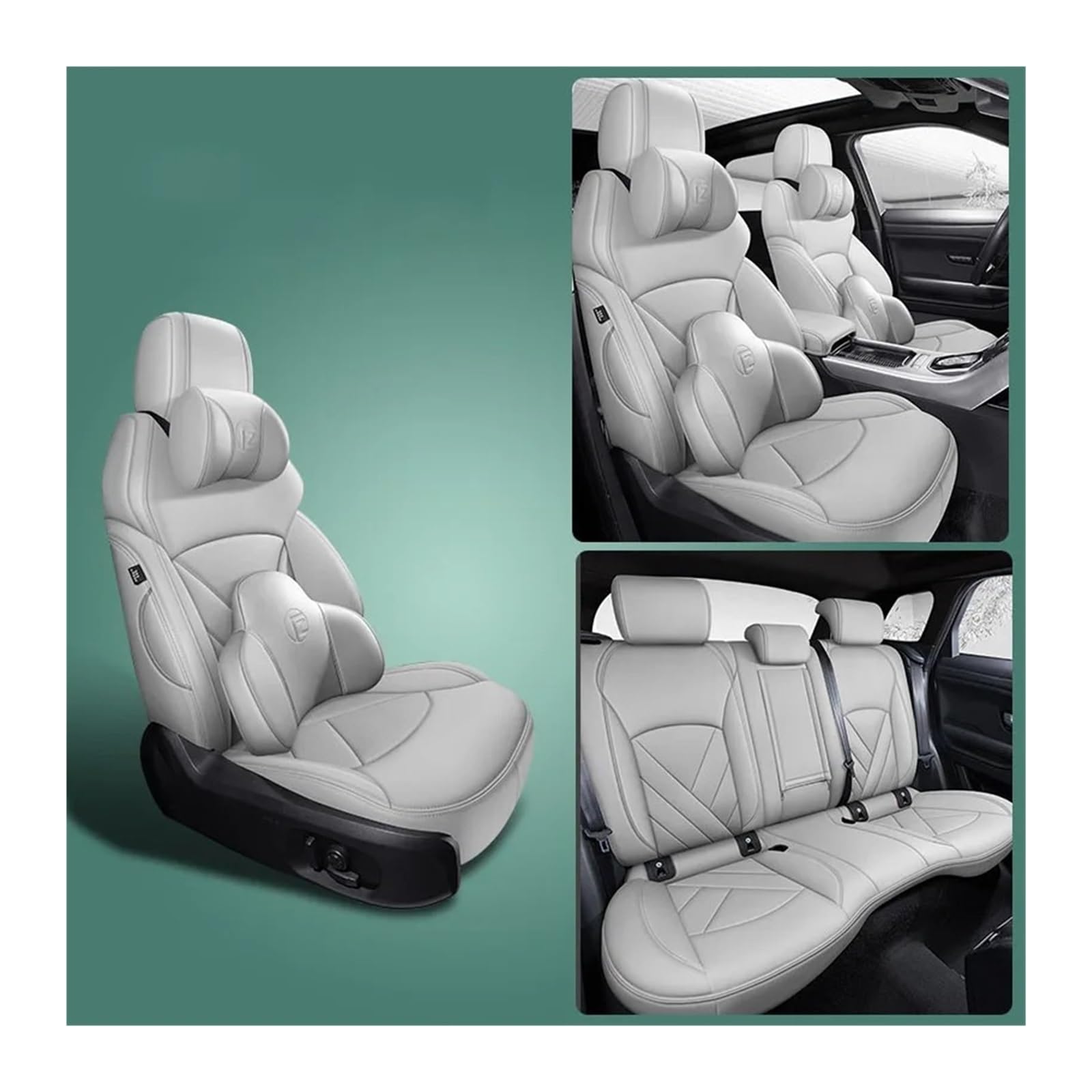 Autositzbezüge Set Für E60 F30 E36 E30 E91 E92 F31 E90 E39 F11 F10 F34 E82 E65 Für X5 E70 Komplettset Autositzbezüge Auto-Innenausstattung Auto Schonbezüge(Color 21) von YAKISA