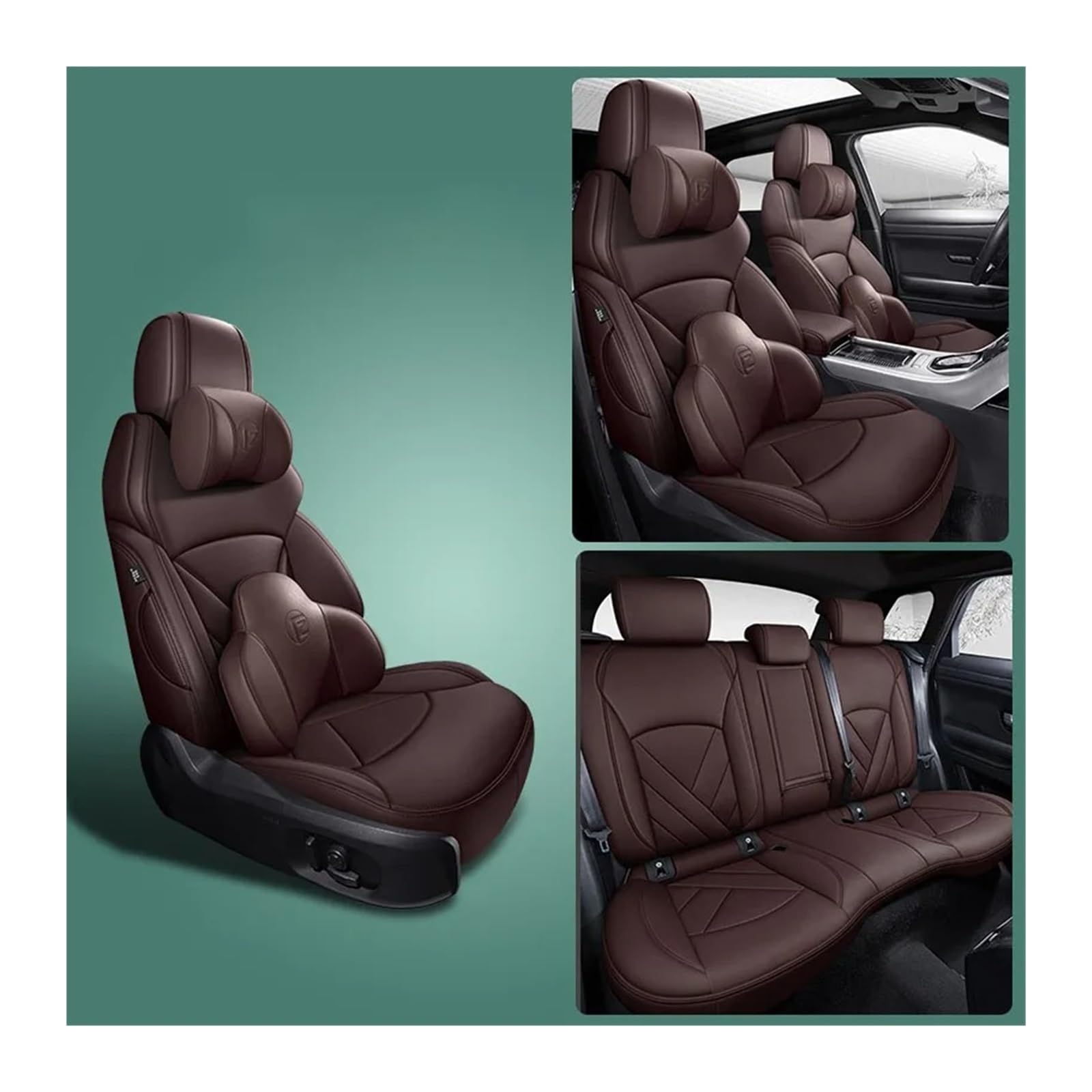 Autositzbezüge Set Für E60 F30 E36 E30 E91 E92 F31 E90 E39 F11 F10 F34 E82 E65 Für X5 E70 Komplettset Autositzbezüge Auto-Innenausstattung Auto Schonbezüge(Color 22) von YAKISA