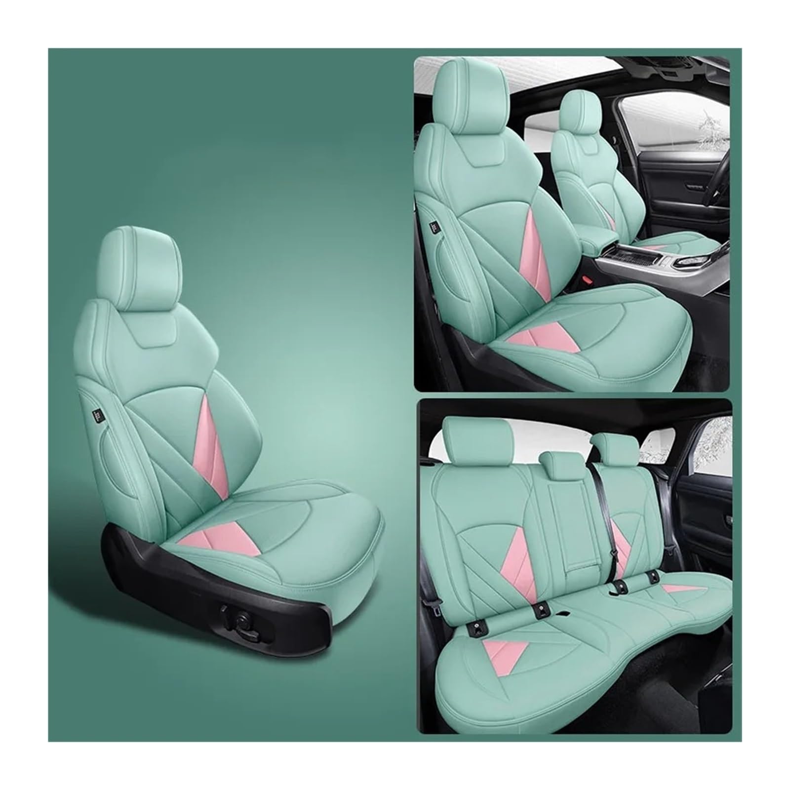Autositzbezüge Set Für E60 F30 E36 E30 E91 E92 F31 E90 E39 F11 F10 F34 E82 E65 Für X5 E70 Komplettset Autositzbezüge Auto-Innenausstattung Auto Schonbezüge(Color 5) von YAKISA