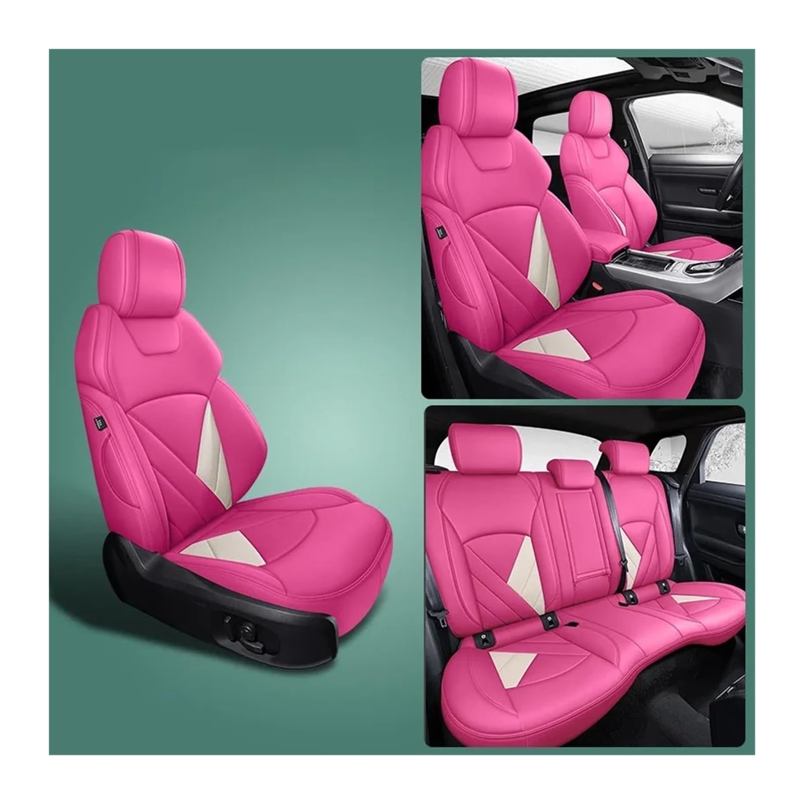 Autositzbezüge Set Für E60 F30 E36 E30 E91 E92 F31 E90 E39 F11 F10 F34 E82 E65 Für X5 E70 Komplettset Autositzbezüge Auto-Innenausstattung Auto Schonbezüge(Color 7) von YAKISA