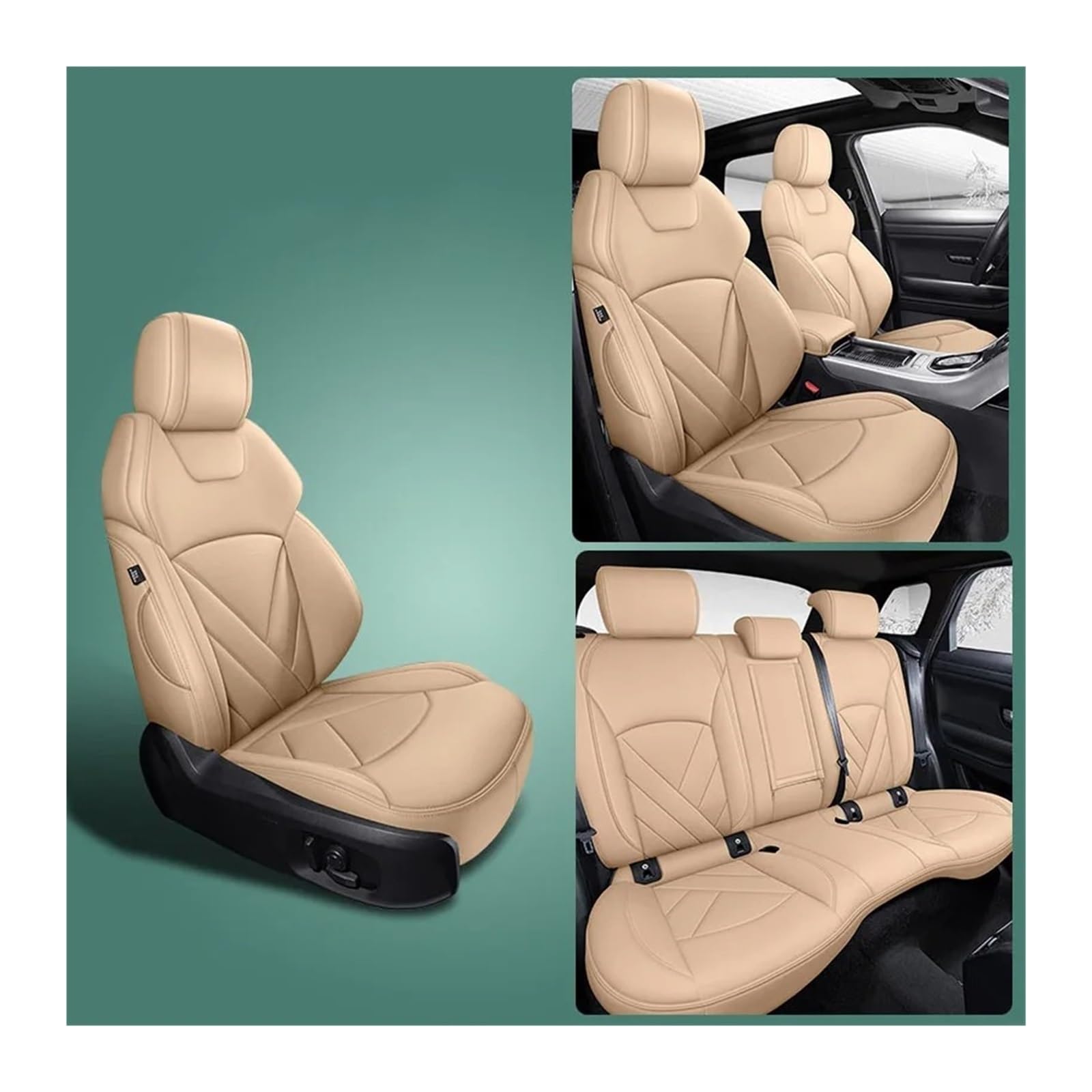 Autositzbezüge Set Für E60 F30 E36 E30 E91 E92 F31 E90 E39 F11 F10 F34 E82 E65 Für X5 E70 Komplettset Autositzbezüge Auto-Innenausstattung Auto Schonbezüge(Color 9) von YAKISA