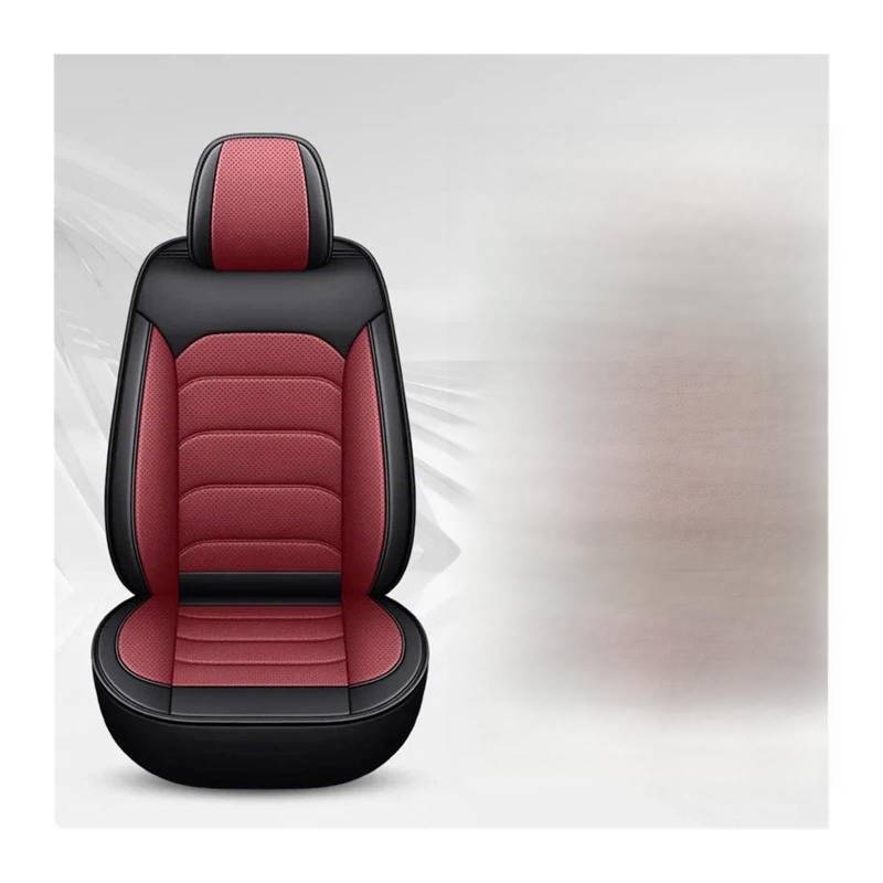 Autositzbezüge Set Für FIAT Alle Medels 500 500L 2007-2014 Für Punto Für Bravo Für Viaggio Für Freemoauto Universal-Sitzbezug Autozubehör Auto Schonbezüge(Black red) von YAKISA