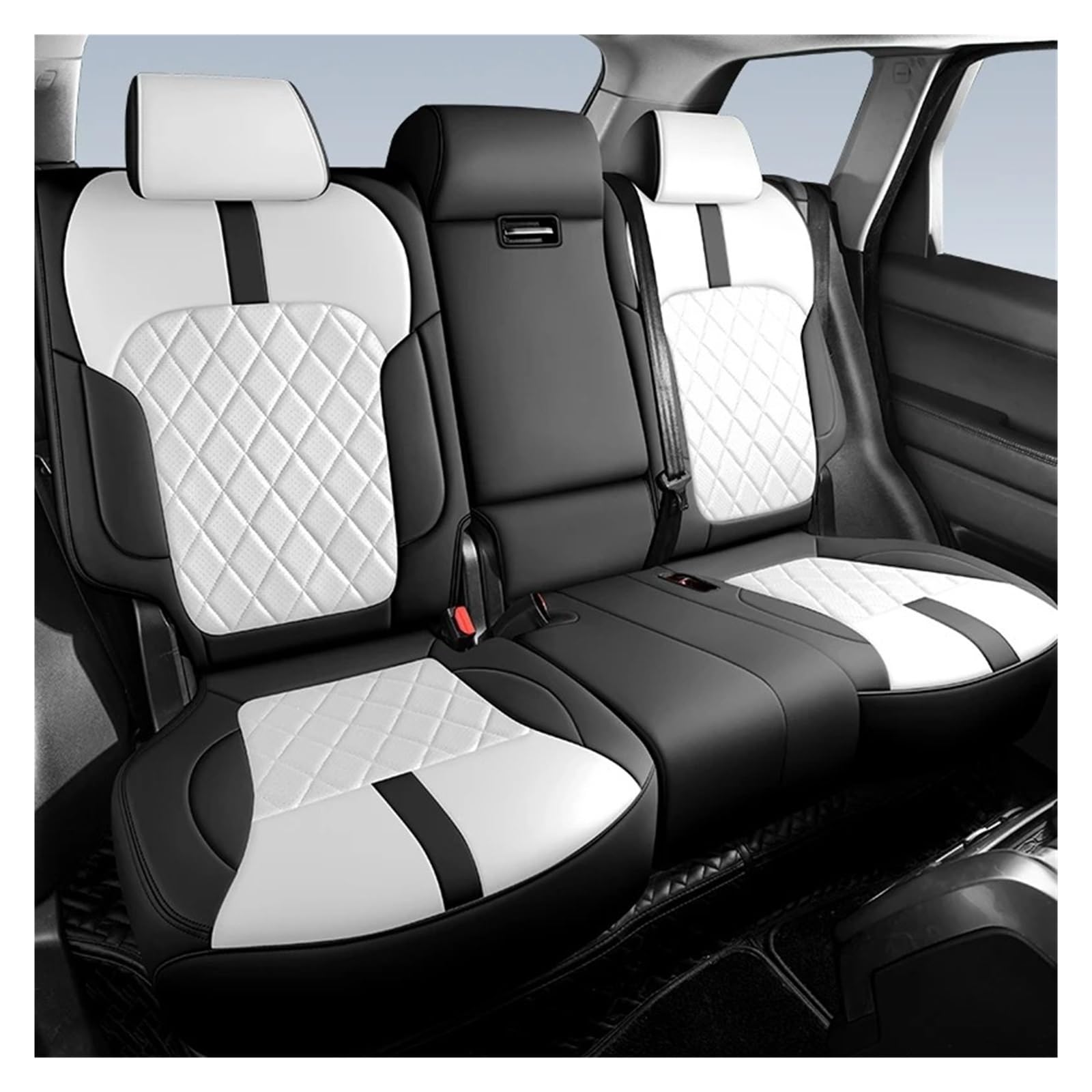 Autositzbezüge Set Für Jaecoo J7 2023 2024 1 PCS Custom Leder Auto Sitzbezüge Auto Zubehör Innen Ersatzteile Auto Schonbezüge(3 PCS set3) von YAKISA