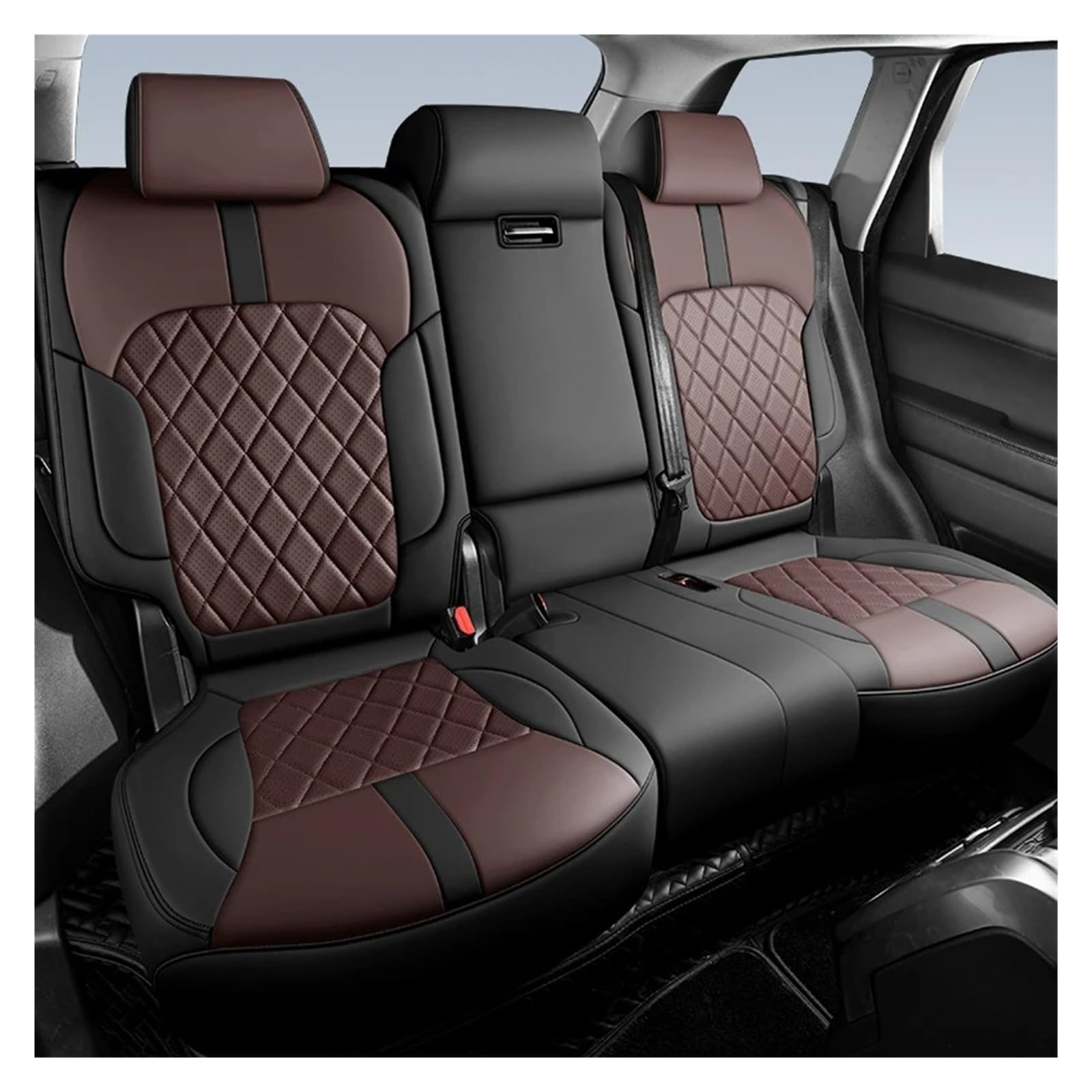 Autositzbezüge Set Für Jaecoo J7 2023 2024 1 PCS Custom Leder Auto Sitzbezüge Auto Zubehör Innen Ersatzteile Auto Schonbezüge(3 PCS set5) von YAKISA
