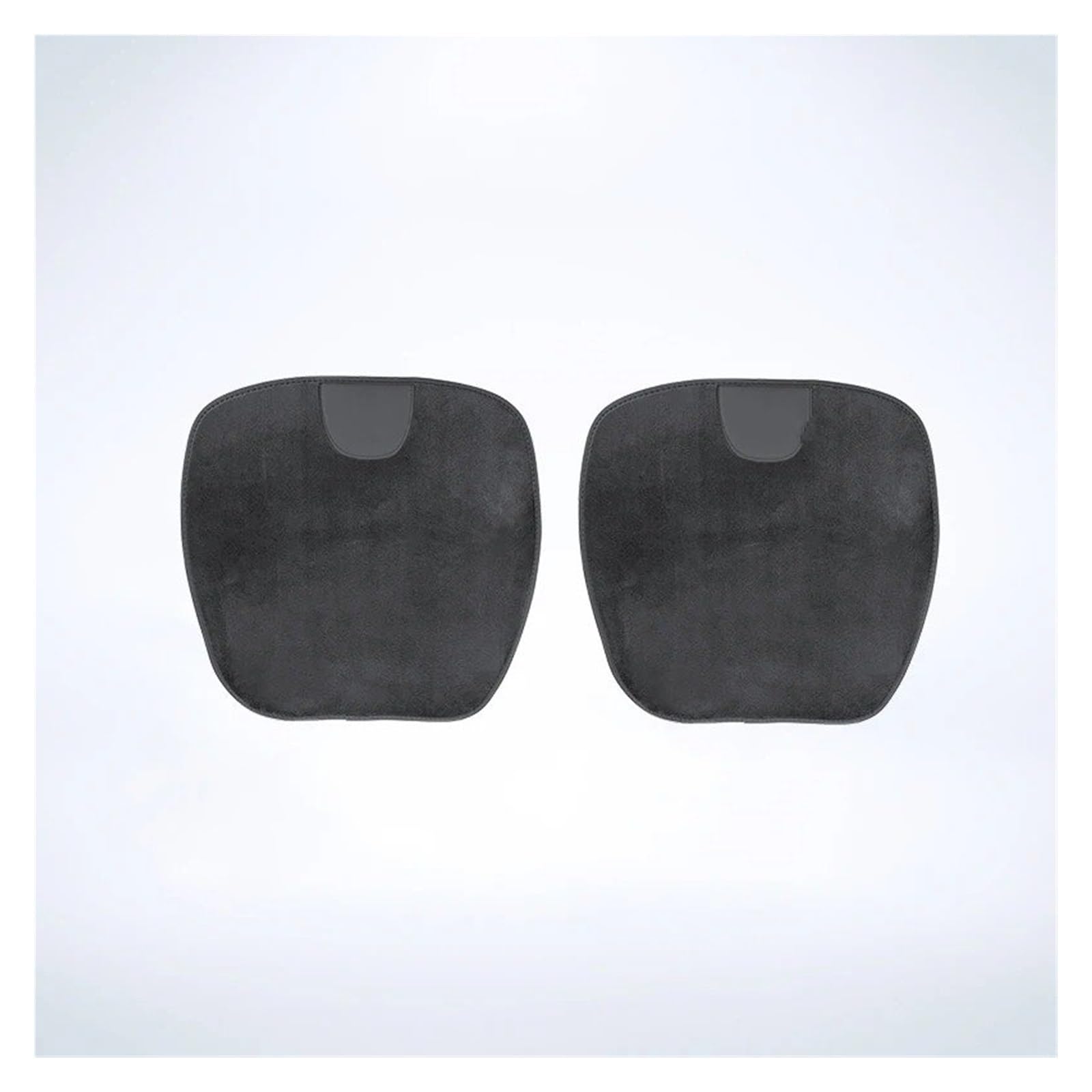 Autositzbezüge Set Für Suzuki Für Jimny Für Swift Für Grand Für Vitara Für Ignis Autositzbezug Rückenlehnenpolster Kissen Plüsch Innenausstattung Auto Schonbezüge(2Pcs Black) von YAKISA
