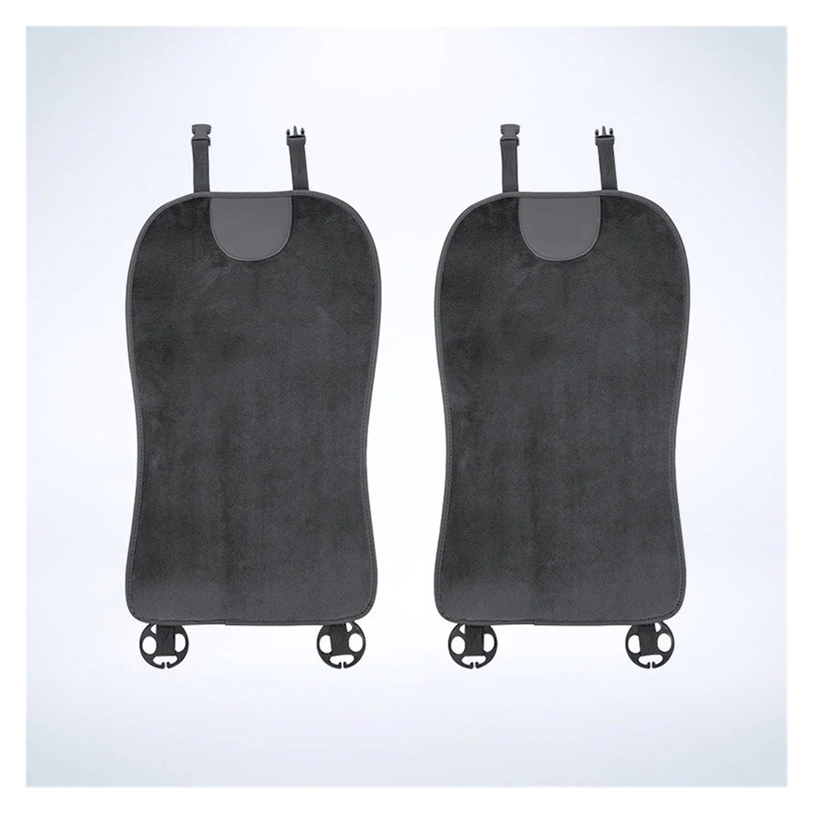 Autositzbezüge Set Für Suzuki Für Jimny Für Swift Für Grand Für Vitara Für Ignis Autositzbezug Rückenlehnenpolster Kissen Plüsch Innenausstattung Auto Schonbezüge(2Pcs Black1) von YAKISA