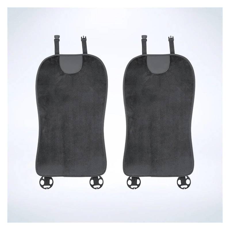 Autositzbezüge Set Für Suzuki Für Jimny Für Swift Für Grand Für Vitara Für Ignis Autositzbezug Rückenlehnenpolster Kissen Plüsch Innenausstattung Auto Schonbezüge(2Pcs Black1) von YAKISA