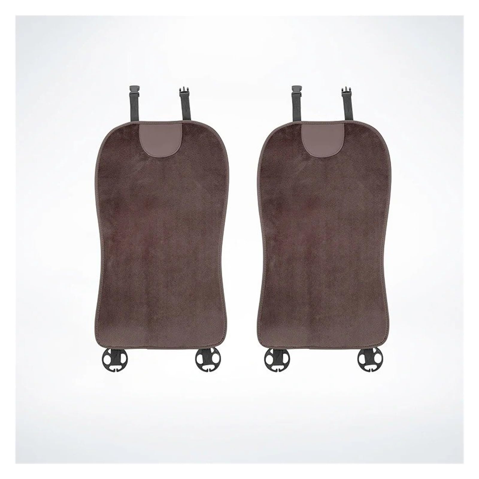 Autositzbezüge Set Für Suzuki Für Jimny Für Swift Für Grand Für Vitara Für Ignis Autositzbezug Rückenlehnenpolster Kissen Plüsch Innenausstattung Auto Schonbezüge(2Pcs Brown) von YAKISA