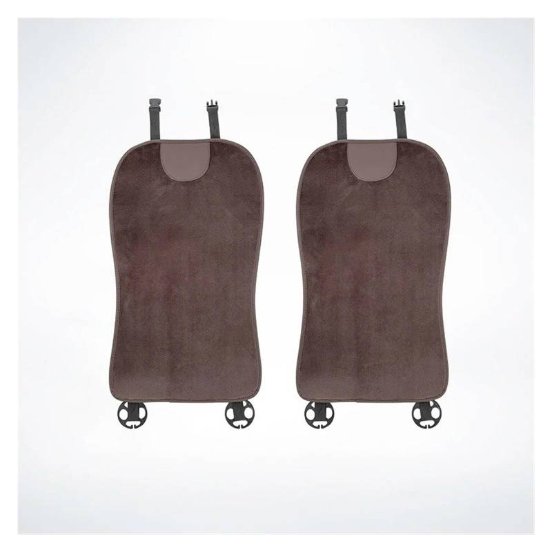 Autositzbezüge Set Für Suzuki Für Jimny Für Swift Für Grand Für Vitara Für Ignis Autositzbezug Rückenlehnenpolster Kissen Plüsch Innenausstattung Auto Schonbezüge(2Pcs Brown) von YAKISA