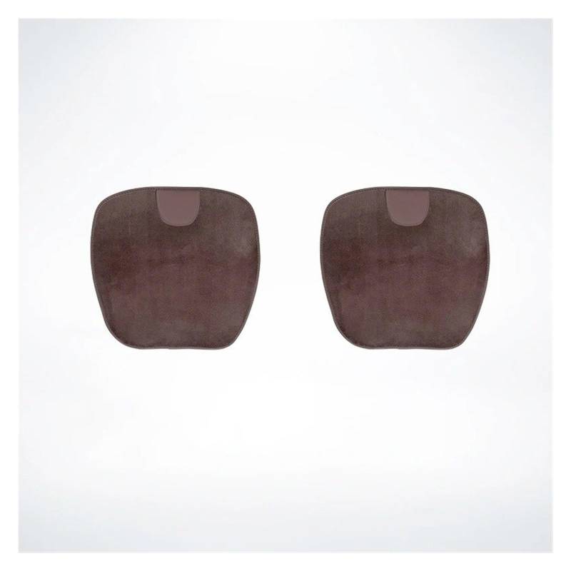 Autositzbezüge Set Für Suzuki Für Jimny Für Swift Für Grand Für Vitara Für Ignis Autositzbezug Rückenlehnenpolster Kissen Plüsch Innenausstattung Auto Schonbezüge(2Pcs Brown1) von YAKISA
