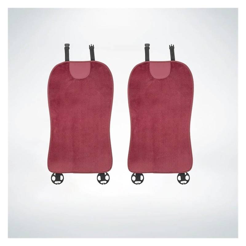 Autositzbezüge Set Für Suzuki Für Jimny Für Swift Für Grand Für Vitara Für Ignis Autositzbezug Rückenlehnenpolster Kissen Plüsch Innenausstattung Auto Schonbezüge(2Pcs Red1) von YAKISA
