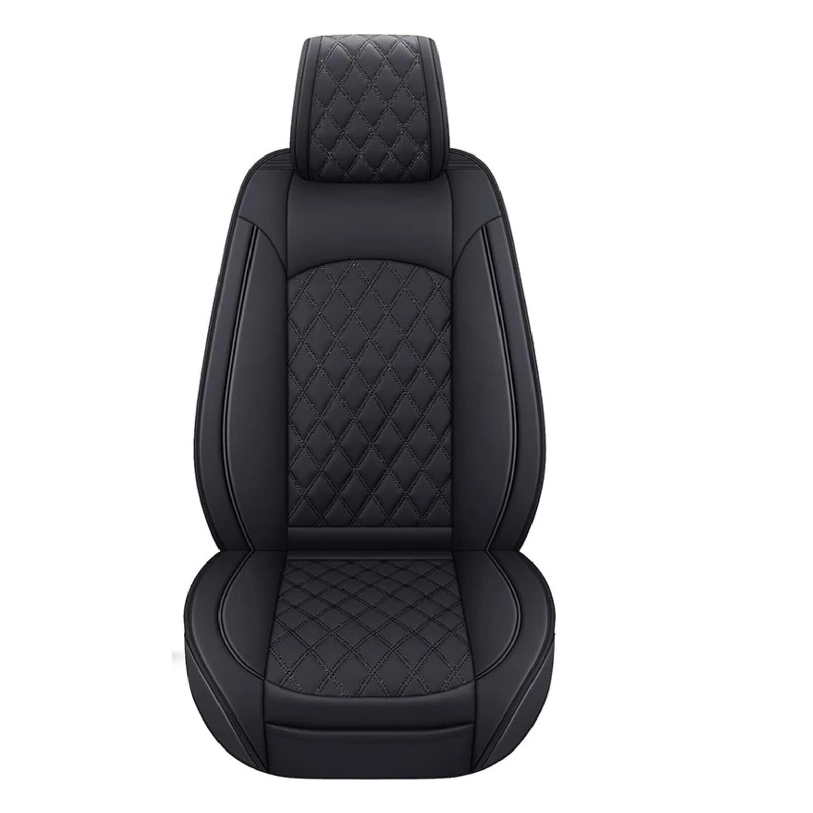 Autositzbezüge Set Für Tundra 2008-2024 Sitzbezüge Komplettset Strapazierfähiges Wasserdichtes Leder Für Pickup Truck Fit Auto Schonbezüge(2022-2024 Black) von YAKISA