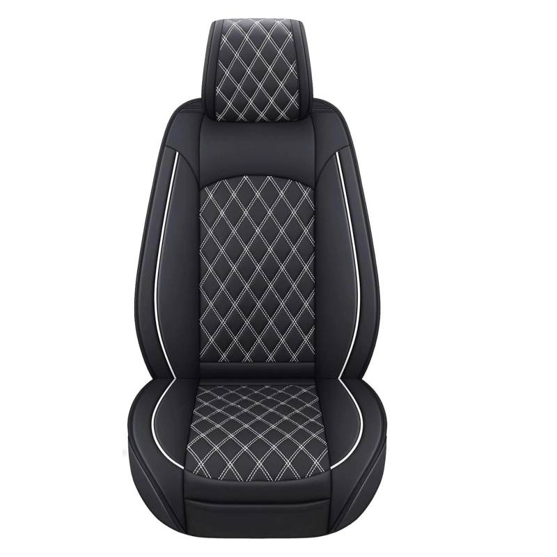 Autositzbezüge Set Für Tundra 2008-2024 Sitzbezüge Komplettset Strapazierfähiges Wasserdichtes Leder Für Pickup Truck Fit Auto Schonbezüge(2022-2024white) von YAKISA