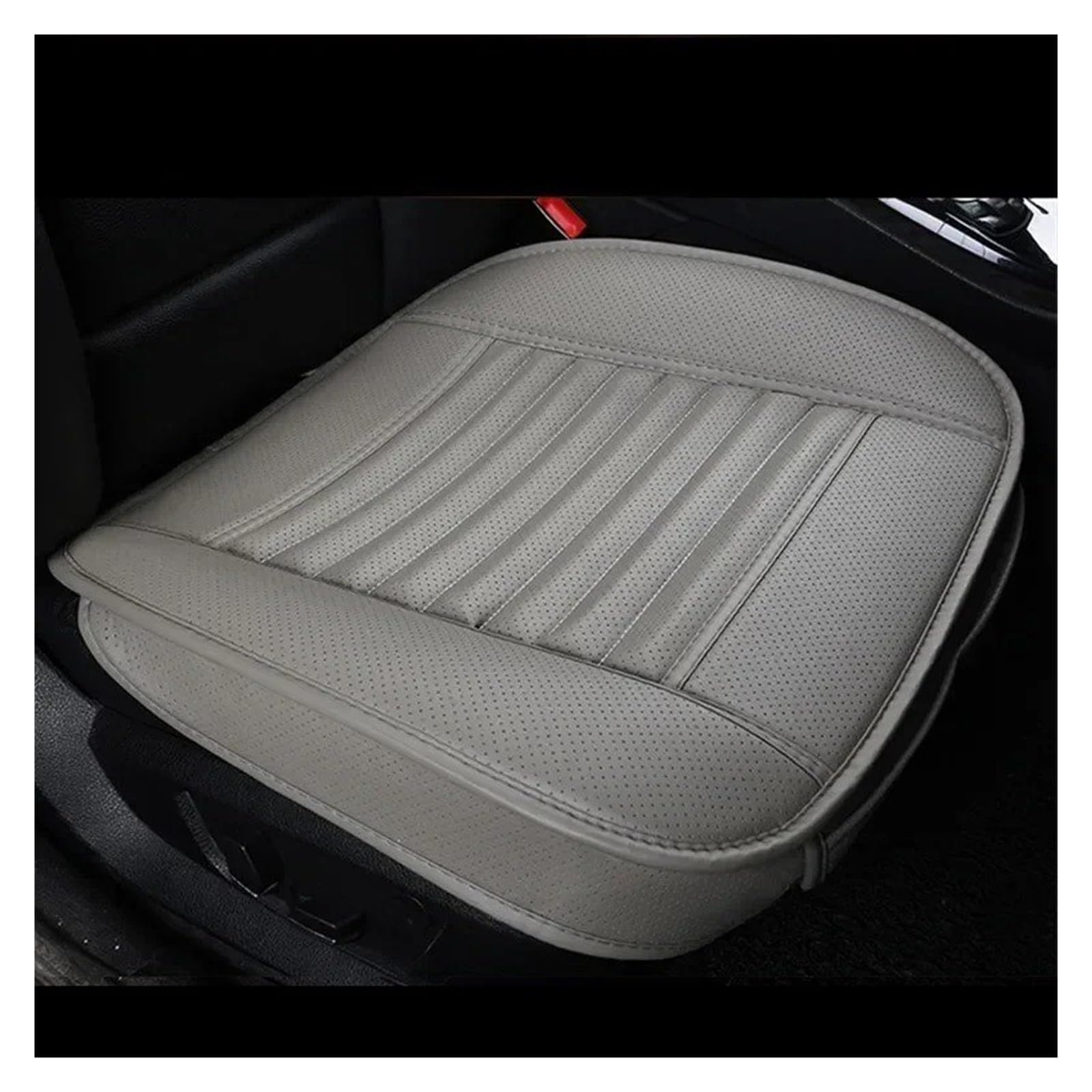 Autositzbezüge Set Leder-Autositzbezug Innenausstattung Autositze Kissen Schutzmatte Für Vier Jahreszeiten Universeller Sitzbezug Teppichzubehör Auto Schonbezüge(Gray) von YAKISA