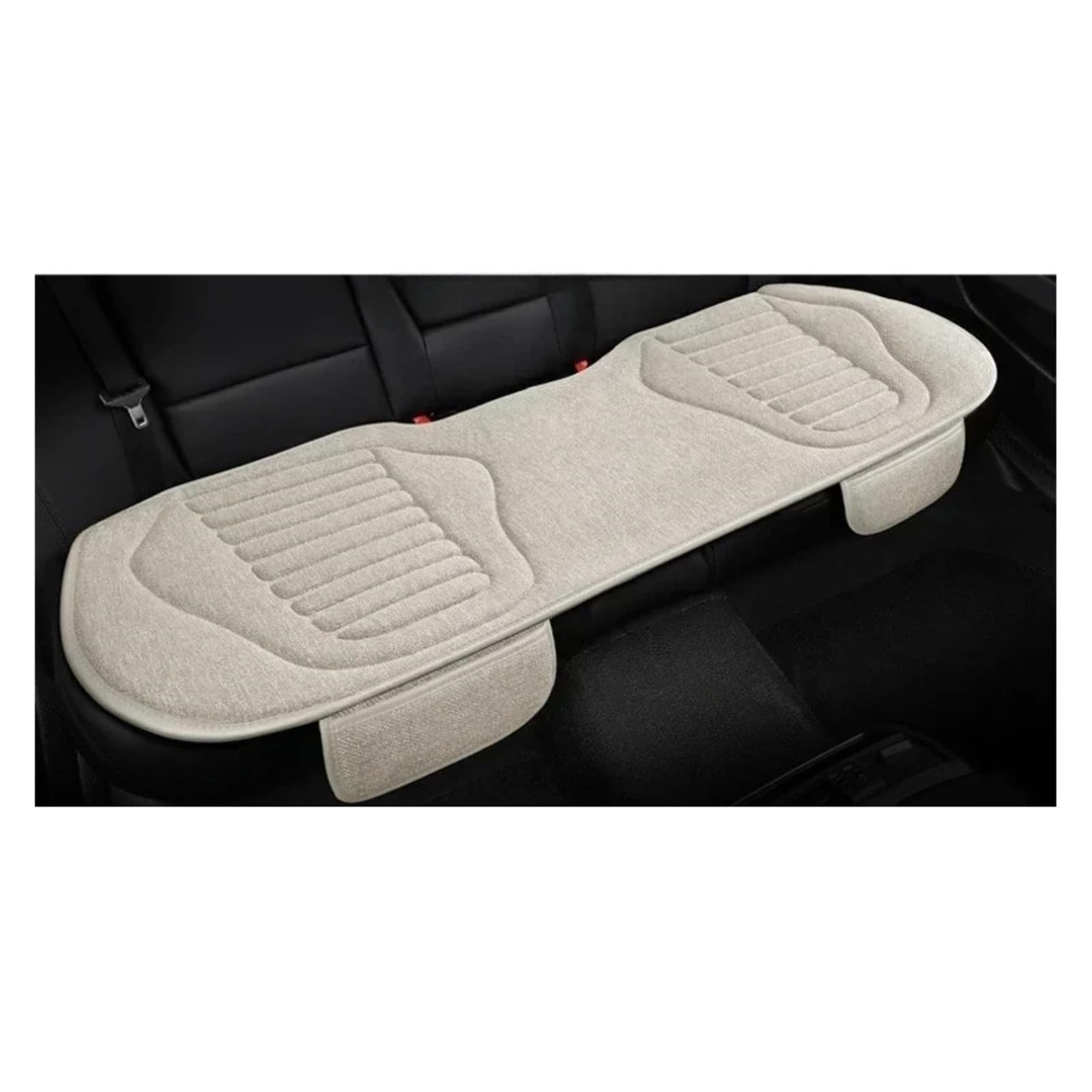 Autositzbezüge Set Universal-Autositzbezug Vier-Jahreszeiten-Auto-Flachs Atmungsaktiv rutschfest Für Autositze Schutz Autositzbezüge Auto Schonbezüge(Beige Rear seat) von YAKISA