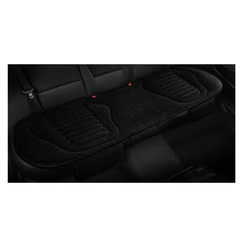Autositzbezüge Set Universal-Autositzbezug Vier-Jahreszeiten-Auto-Flachs Atmungsaktiv rutschfest Für Autositze Schutz Autositzbezüge Auto Schonbezüge(Black Rear seat) von YAKISA