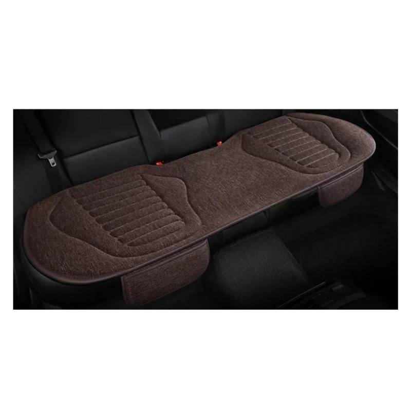 Autositzbezüge Set Universal-Autositzbezug Vier-Jahreszeiten-Auto-Flachs Atmungsaktiv rutschfest Für Autositze Schutz Autositzbezüge Auto Schonbezüge(Brown Rear seat) von YAKISA