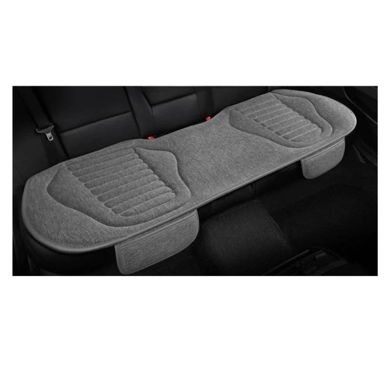Autositzbezüge Set Universal-Autositzbezug Vier-Jahreszeiten-Auto-Flachs Atmungsaktiv rutschfest Für Autositze Schutz Autositzbezüge Auto Schonbezüge(Grey Rear seat) von YAKISA