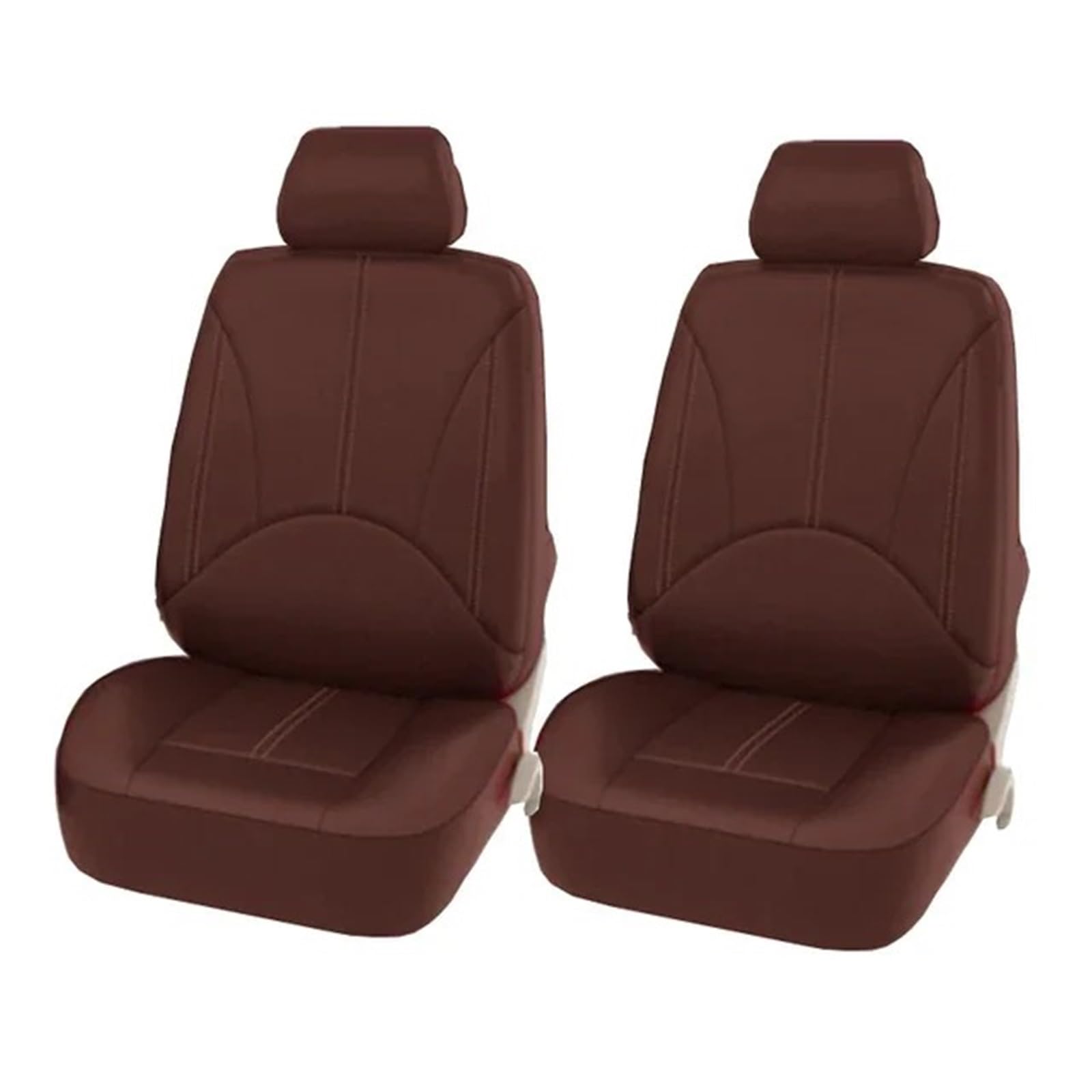 Autositzbezüge Set Universal-Autositzkissenschutz PU-Leder-Sitzbezug-Pad Bequeme Autostuhlmatte Vier Jahreszeiten-Innenausstattung Auto Schonbezüge(Red 4 Sets) von YAKISA