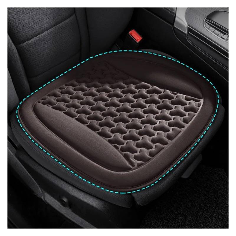 Autositzbezüge Set Universelle Autositzbezüge Konvexes Design Atmungsaktive 3D-Sitzbezüge Langlebiges Autositzkissen Schweißfestes Autoinnenzubehör Auto Schonbezüge(Brown Seat Pad) von YAKISA