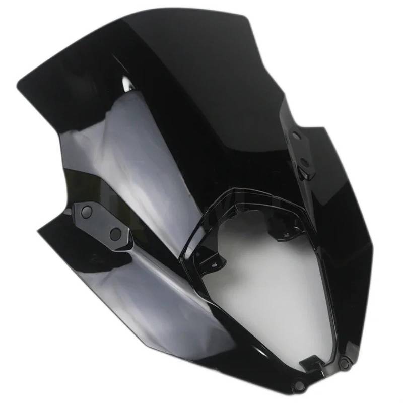 Motorrad Windschild Für Kawasaki Für Ninja 650 Für EX650 Für ER-6F ER6F Für Ninja650 ER 6F 2020 2021 2022 2023 2024 Bildschirm Motorcycl Windschutzscheibe Windschutz Schwarz Windabweiser Windschutzsch von YAKISA
