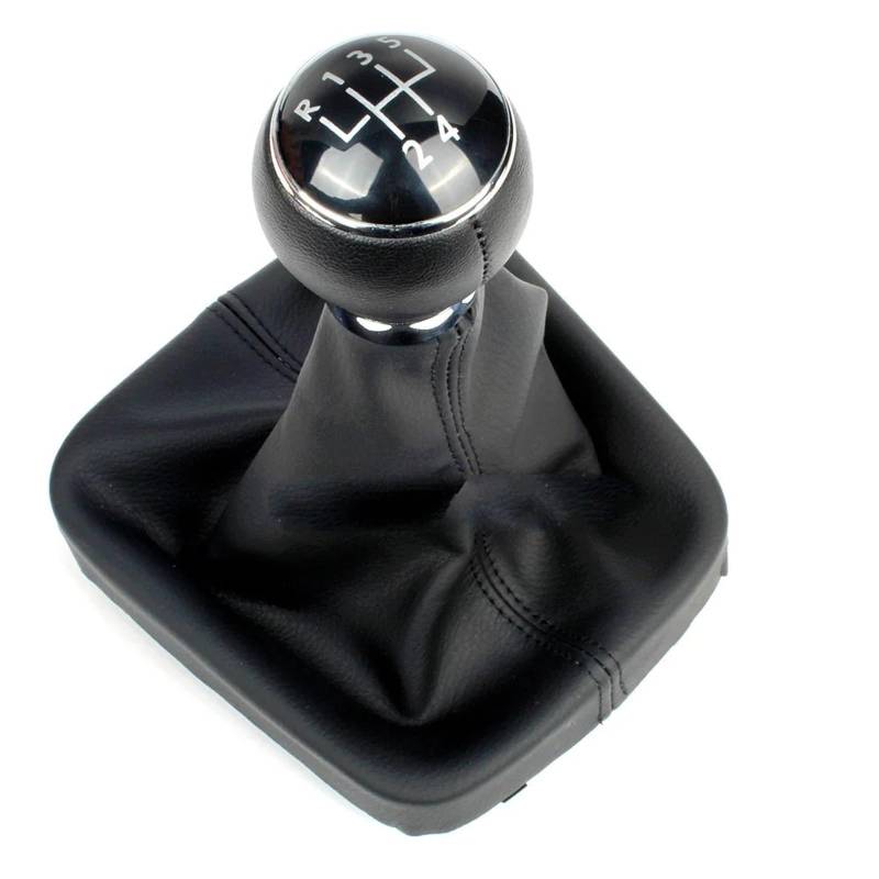 Schaltknauf Für VW Für Golf 5 Für A5 MK 2004 2005 Für Golf 5 Für Plus 2004 2005 2006 2007 2008 5/6 Gang Schalthebel Schaltknauf Mit Ledermanschette Schalthebelkopf(5 Speed2) von YAKISA
