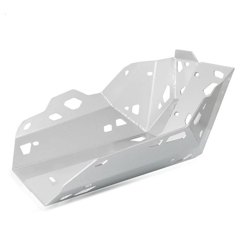 Skid Plate Für 390 Für Abenteuer 2019 2020 2021 2022 2023 Motorrad Motor Schutz Abdeckung Chassis Schutz Skid Platte Schutz Zubehör Engine Protection Plate(Silver) von YAKISA