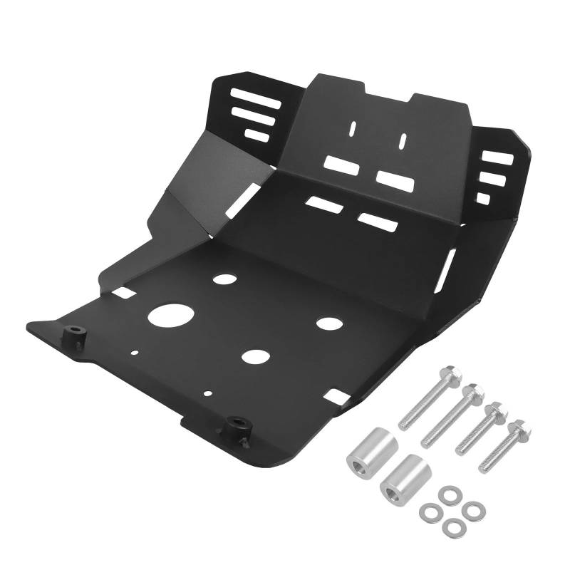 Skid Plate Für CRF300L Für CRF250L Für CRF 300L 250L 2020-2024 Motorrad Unter Motor Schutz Schutz Abdeckung Bash Guards Sumpf Skid Platte Engine Protection Plate(Black) von YAKISA