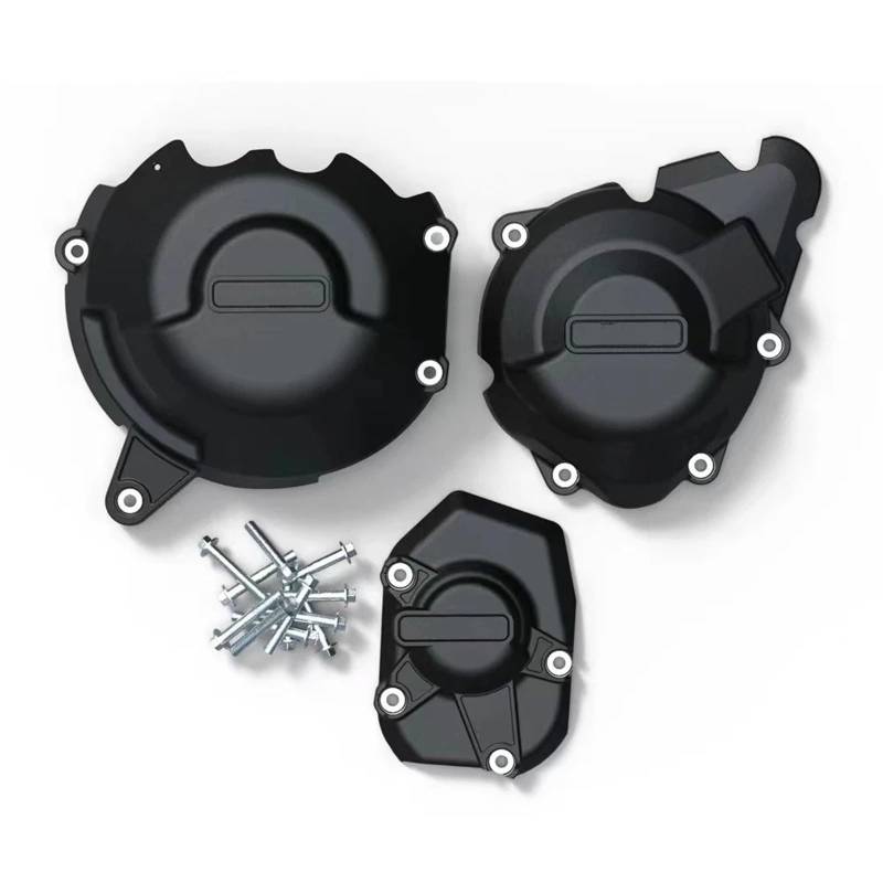 Skid Plate Für Kawasaki Für Z1000/SX 2011-2020 Für Ninja 1000SX 2020-2022 Für VERSYS 1000 2012-2022 Motorräder Motor Schutz Abdeckung Engine Protection Plate(Black 1 Set) von YAKISA