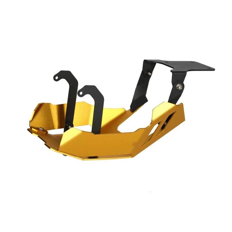 Skid Plate Für MONKEY125 Für Grom Für Monkey 125 2022 2023 Für Bape 5-Gang-Getriebe Chassisplatten Schutz Motorsockelschutzabdeckung Engine Protection Plate(Gold 2022-2023) von YAKISA