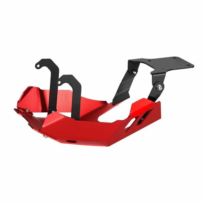 Skid Plate Für MONKEY125 Für Grom Für Monkey 125 2022 2023 Für Bape 5-Gang-Getriebe Chassisplatten Schutz Motorsockelschutzabdeckung Engine Protection Plate(RED 2022-2023) von YAKISA