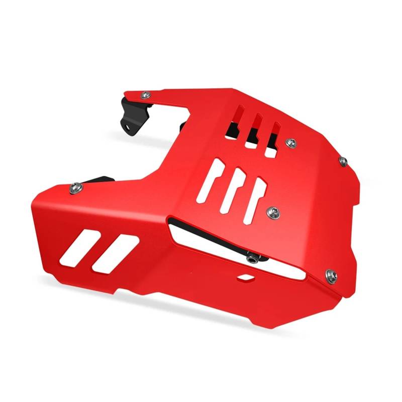 Skid Plate Für Monkey 125 2021-2023 Motorradzubehör Motorchassisschutzabdeckung Schutzunterer Gleitschutz Engine Protection Plate(Red) von YAKISA