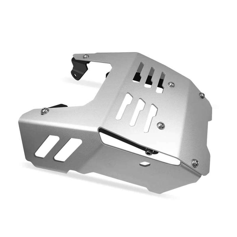 Skid Plate Für Monkey 125 2021-2023 Motorradzubehör Motorchassisschutzabdeckung Schutzunterer Gleitschutz Engine Protection Plate(Silver) von YAKISA