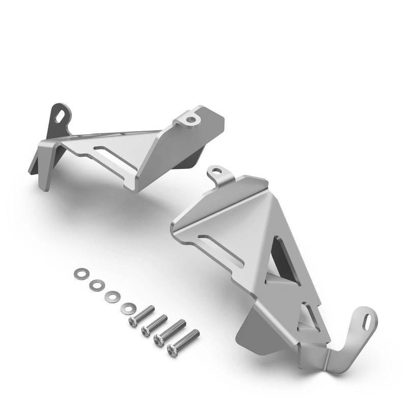 Skid Plate Für R 1250 GS 2018-2023 Für R1250GS Für Abenteuer 2019-2024 2023 R 1250 R 2018-2024 Motorrad Sauerstoff Sensor Abdeckung Schutz Protector Engine Protection Plate(Silver) von YAKISA