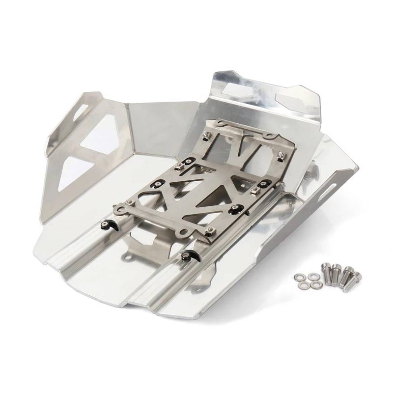 Skid Plate Für R1300GS Für ADV R1300 Gs R 1300 GS Motorrad Unter Motorschutz Zubehör Unterfahrschutz Motorschutz Chassis Abdeckung Engine Protection Plate(Silver) von YAKISA